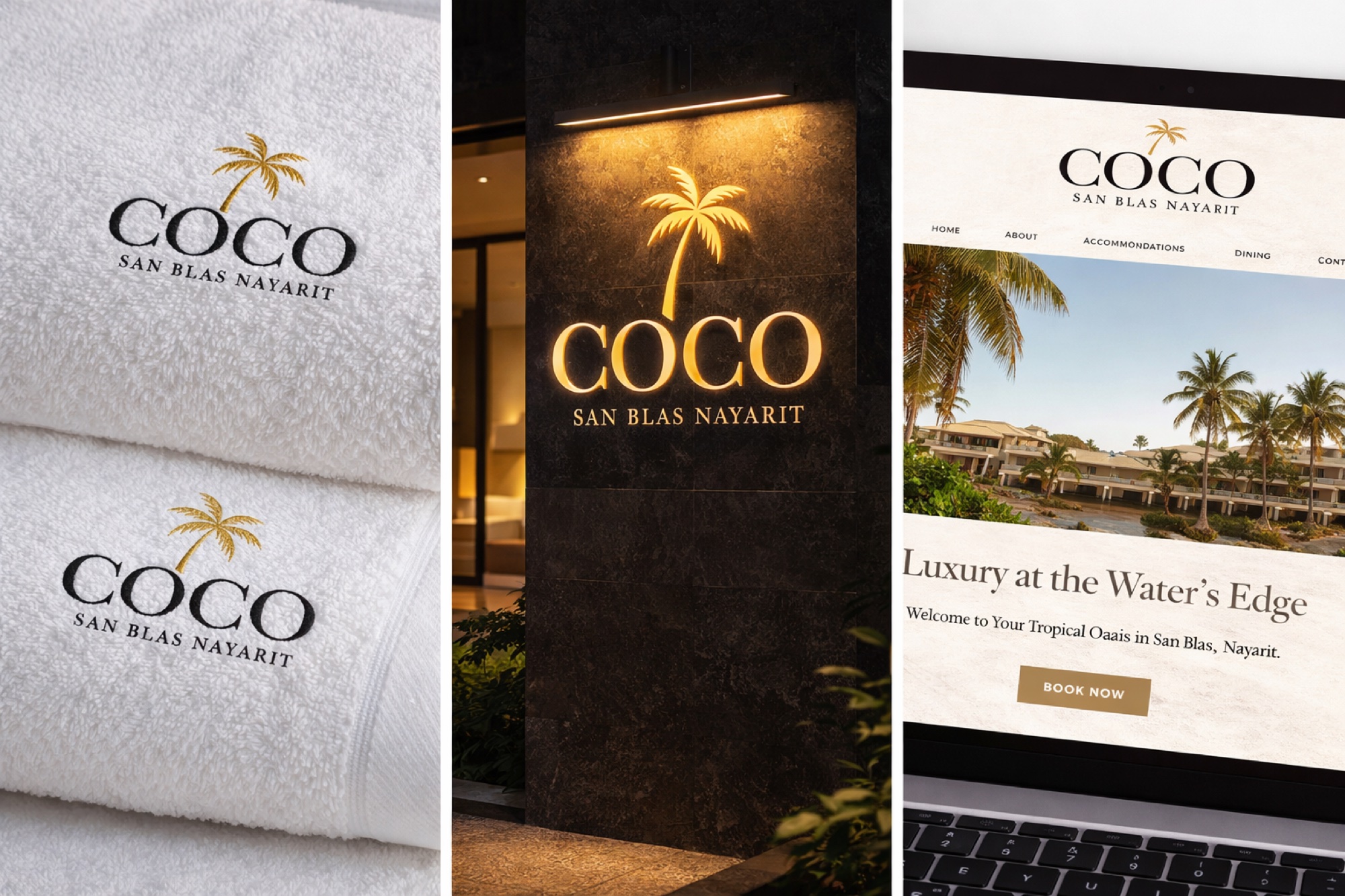 Hotel Coco luxury brand identity by Future Marketing